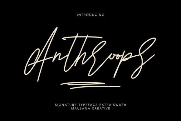 Anthroops: The Elegant Script Font for Polished Branding