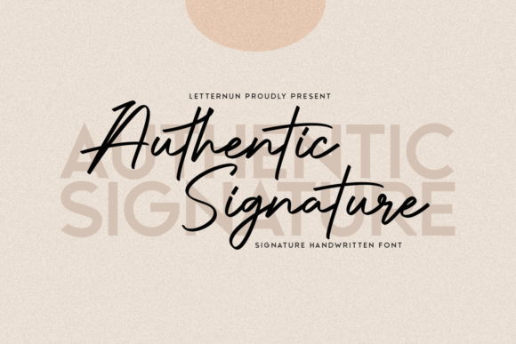 Authentic Signature: A Premium Script Font for Modern Branding