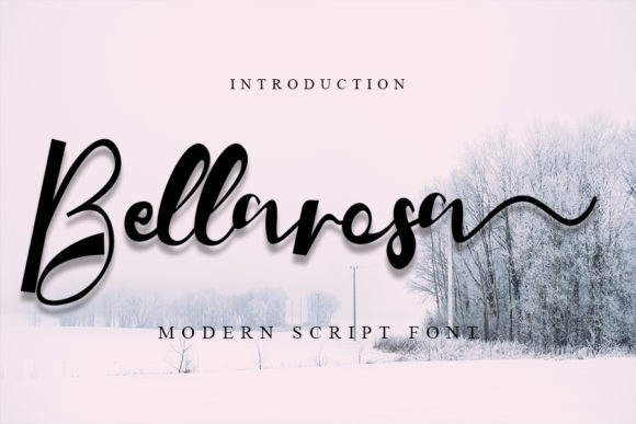 Bellarosa: A Flowing Script Typeface for Editorial Design