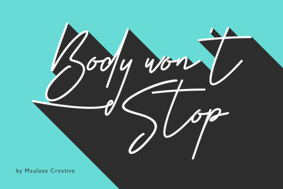 Body Won't Stop: The Premium Script Font for Modern Web Design