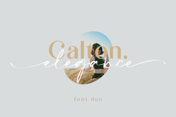 Calton Elegance Duo: The Modern Script Typeface for Digital Brands
