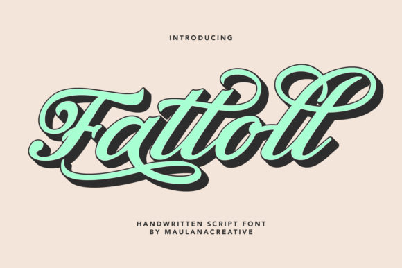 Fattoll: A Vintage Script Font for Modern Web Design