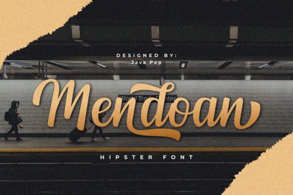 Mendoan: A Vintage Script Typeface for Modern Branding
