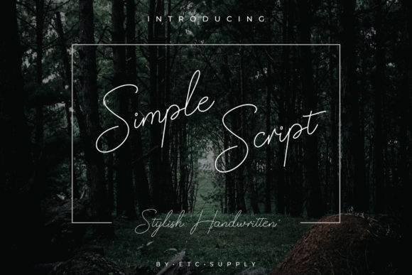 Simple Script: The Perfect Handwritten Typeface for Elegant Branding