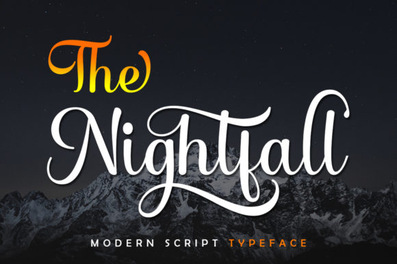 The Nightfall: A Modern Script Typeface for Professional Branding