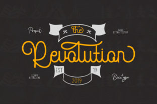 The Revolution Font: A Handwritten Typeface for Nostalgic Branding