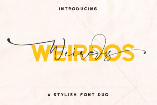 Weirdos: A Unique Font for Branding and Wedding Headlines