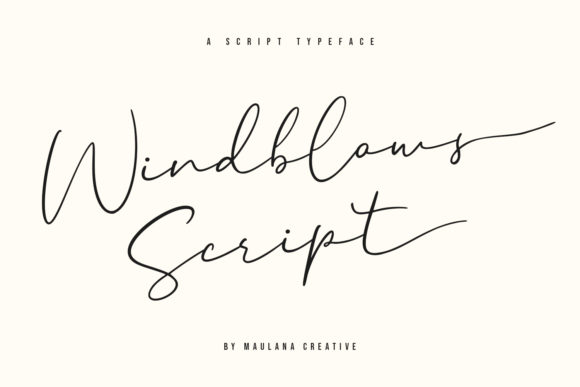 Windblows Script: The Perfect Handwritten Font for Crafters